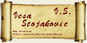 Vesa Stojaković vizit kartica